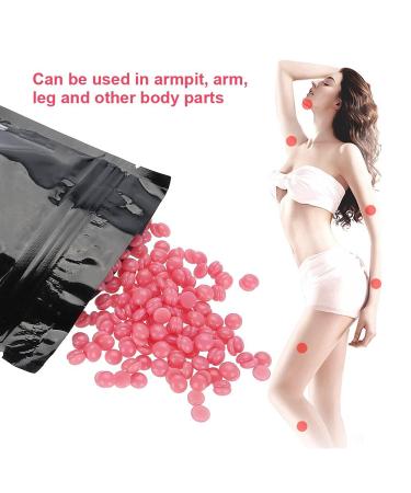 Buy Painless Rose Wax Beans for Bikini Leg and Arm Hair Removal - 100g Hard Wax Bean for Smooth Skin - Buy Online on GoSupps.com