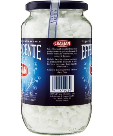 Crastan Effervescente Antacid Granules with Lemon Juice 7.8oz Glass Jar - Italian Import - Buy Online on GoSupps.com