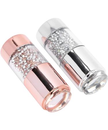 Durable Powerful Adsorption Nail Art Stamper Nail Art Seal Double Head With Cover for Home Salon Shop - Buy Online on GoSupps.com
