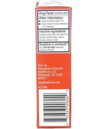 Bayer Neo-synephrine Nasal Spray Extra Strength 1% 15ml - Fast Relief for Nasal Congestion - Buy Online on GoSupps.com