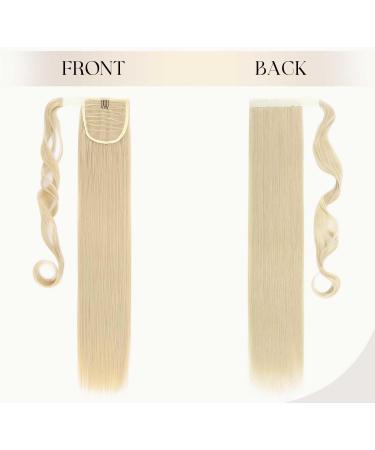 S-noilite Trendy 26 Straight Wrap Around Ponytail Clip In Hair Extension - Bleach Blonde 26 Inch - Buy Online on GoSupps.com
