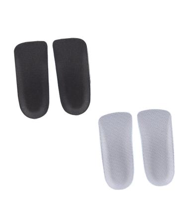 FOMIYES 2 Pairs Insole Height Increase Socks Heel Support Pad Increase Lifting Socks High Heel Inserts Shoe Height Pads Mens Heeled Boots Heel Pad Men and Women Eva Protector Non-Slip