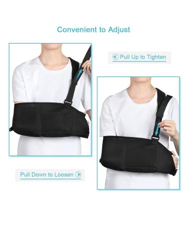 Kids Arm Sling with Waist Strap - Padded Child Arm Support for Shoulder Immobilization - Ideal for Broken Elbow, Wrist, Shoulder Injuries - Rotator Cuff Support - Left/Right Arm - Buy Online on GoSupps.com