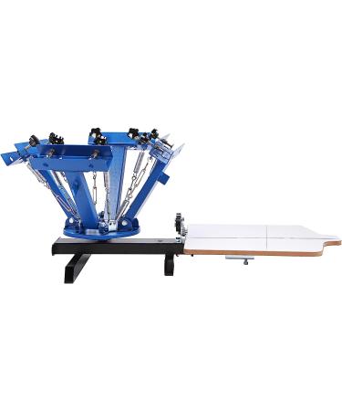 VEVOR 4 Color 1 Station Screen Printing Machine | 360 Rotatable Press | 21.2x17.7in Silk Screen Press | Double-Layer Pallet for T-Shirt DIY Printing - Buy Online on GoSupps.com