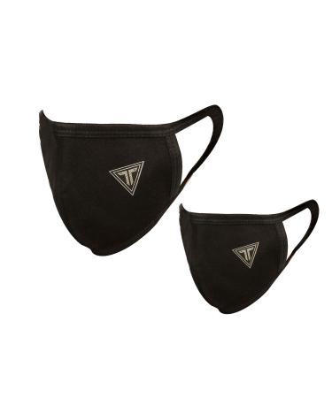 Titan Cloth Face Masks XL For Big Faces or For Short Beard - Washable - Reusable Black