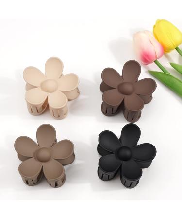 MiDoDo Hawaiian Flower Hair Clips for Women 4 Pack Flower Hair Claw Clips Plumeria Claw Clips for Thin Hair Large Claw Clips for Thick Hair Beach Tropical Hair Accessories for Girls Classic - Buy Online on GoSupps.com