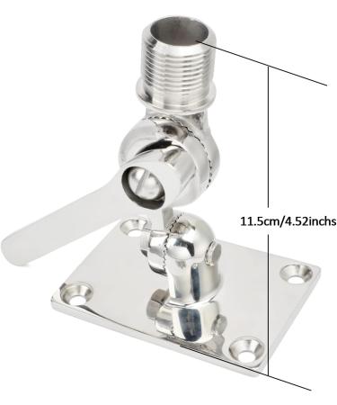 HYS VHF Marine Antenna Mount - Heavy-Duty 316 Stainless Steel Ratchet Mount for Boat Antenna - Buy Online on GoSupps.com