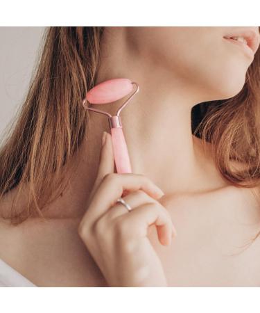 Uraqt Gua Sha & Facial Roller Set - Rosa Jade Stone Massager for Fine Lines & Glowing Skin | Perfect Valentine's Day Gift - Buy Online on GoSupps.com
