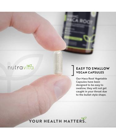 Nutravita Maca Root Capsules 3500mg - 180 Vegan Capsules - High Strength Extract - 6 Month Supply - Made in UK - Buy Online on GoSupps.com