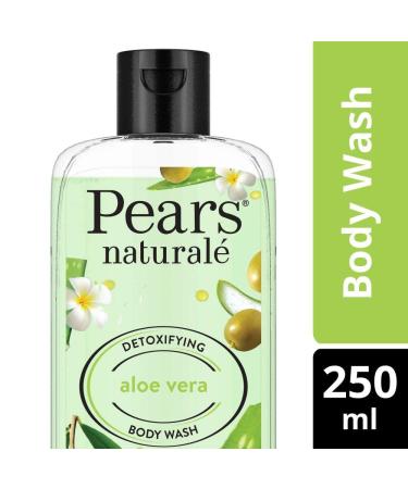 Pe.ars Naturale Detoxifying Aloe Vera Body Wash 250ml | 100% Natural Paraben Free Olive Oil Shower Gel for Glowing Skin - Buy Online on GoSupps.com