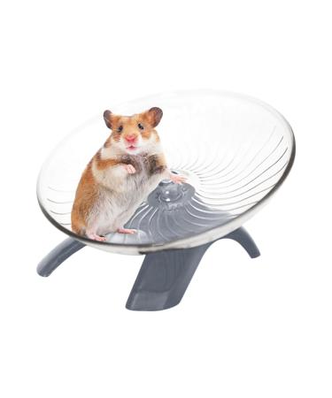 Silent Hamster Wheel Hamster Flying Saucer Plastic Running Wheel Playing Toy Hamster Exercise Sports Wheel Cage Decoration for Gerbils Squirrels Guinea Pig Syrian Small Animals Pets