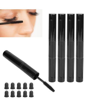 5pcs Empty Mascara Tubes - DIY Black Eyelash Wand Cream Bottle with Spiral Design for Liquid Eyeliner - Buy Online on GoSupps.com