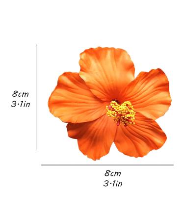 Multi-Colored Roses Hair Clip for Women - Floral Hair Jewelry for Parties & Weddings | One Size Orange - Buy Online on GoSupps.com