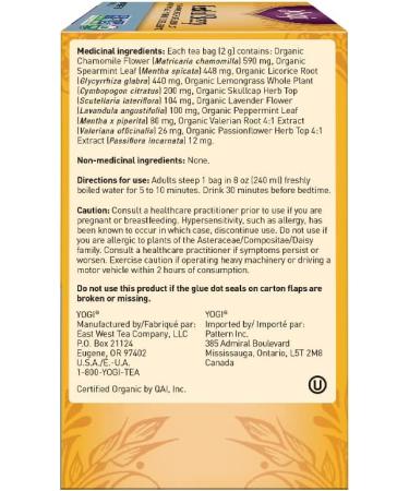 Yogi Tea - Restful Sleep Tea (3 Pack) - Support a Good Night's Sleep with Valerian Skullcap Chamomile Passionflower and Lavender - Caffeine Free Organic Herbal Tea - 48 Tea Bags - Buy Online on GoSupps.com