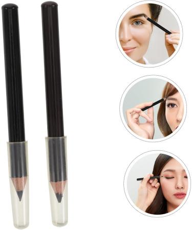 VINTORKY 4pcs Eyebrow Pencils Wood Eye Brow Pencils for Women Brown Thin Eye Brow Pencils - Buy Online on GoSupps.com