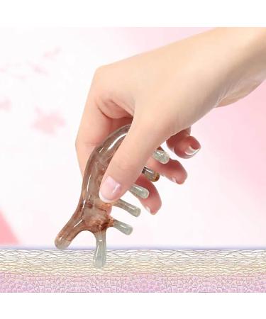 Meridian Massage Comb - Portable Synthetic Resin Acupuncture Therapy for Head Face Neck Massage - Relaxation Device with Wide Teeth - Ideal for Scalp Care - Buy Online on GoSupps.com