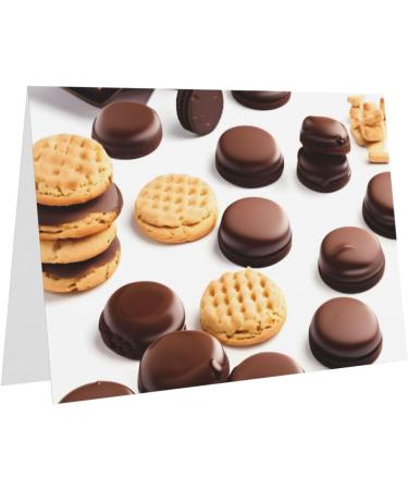  FRESQA FRESQA Cookies Food Chocolate Chip Biscuits Chic And Dazzling Greetings Holiday Card Thank You Card Friendship Card Thinking Of You Card - Buy Online on GoSupps.com