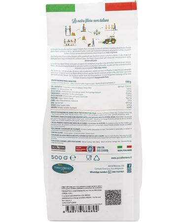 FRENTANA SRL FRENTANA Calamari from durum wheat semolina Cappelli formed with bronze molds and slowly dried Italian pasta artisanal production pack of 12 x 500gr - Buy Online on GoSupps.com