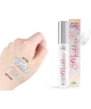 MARBLERS Cosmetic Grade Holographic Glitter Rainbow White 0.18oz - Vegan & Cruelty-Free | Eyeshadow Nail Art for Festival Rave & Party Makeup - Buy Online on GoSupps.com