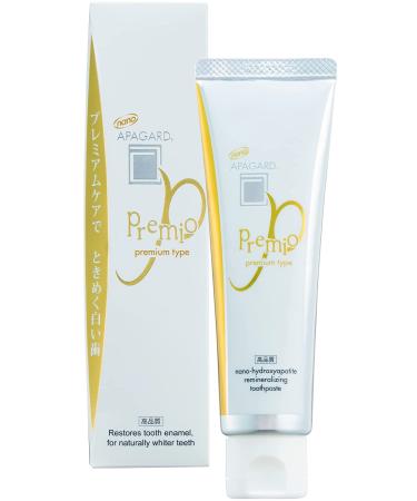 APAGARD Premio remineralizing nano hydroxyapatite toothpaste - for natural white teeth |100 g |Premium type |Double-mint taste - Buy Online on GoSupps.com