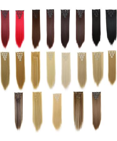 prinfantasy Halo Hair Extension Long Straight Clip in Synthetic Hairpiece Brown Hair Pieces for Women MW147 GBMW147 24 inch - Buy Online on GoSupps.com