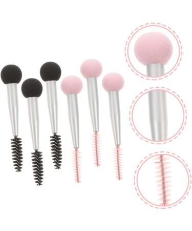 Baluue 12 Pcs Sponge Makeup Brush Makeup Sponge Eyebrow Sponge Brush Make up Sponge Mascara Aluminum Tube - Buy Online on GoSupps.com