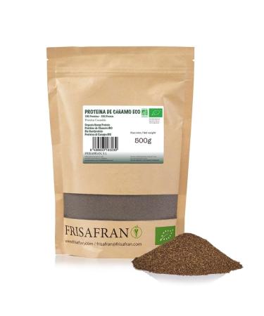 FRISAFRAN FRISAFRAN | Organic Hemp Protein Powder 500g | Vegetable Protein | Raw | Ground Hemp | Superfood | Omega 3 | 100% Natural | Gluten Free Additives | Protein Powder | Fiber | Organic Hemp