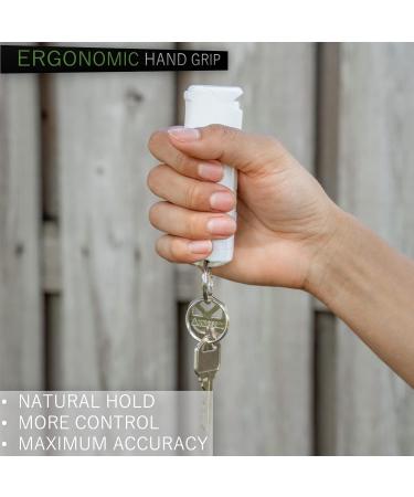 Police Magnum Keychain Pepper Spray 1/2oz - Maximum Heat OC, Self Defense for Women & Men, Made in USA - White - Buy Online on GoSupps.com