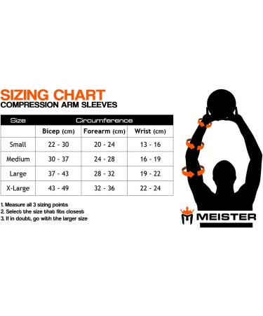 Meister HEX Graduated Compression Arm Sleeves - Black X-Large for Basketball Football & All Sports - International Shipping Available - Buy Online on GoSupps.com