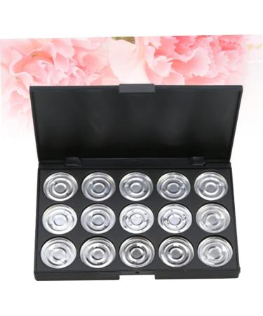 FOMIYES Empty Eyeshadow Palette 2pcs 15 Eyeshadow Empty Makeup Empty Cosmetic Eye Shadow Concealer Cosmetic Case Travel 1 count (Pack of 1) Silverx2pcs - Buy Online on GoSupps.com