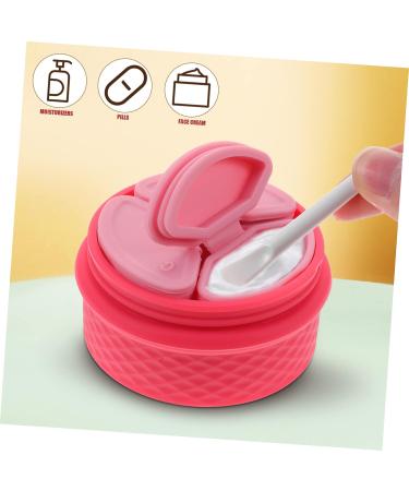 MAGICLULU 1 Set Cream Box Lotion Storage Jar Refillable Powder Pot Women s Suits Lotion Dispenser Jar Empty Sample Ladies Suits Cream Holder Lip Balm Pink Travel Silica Gel Makeup Set Body 6.5X6.5X4.5CM Pink - Buy Online on GoSupps.com