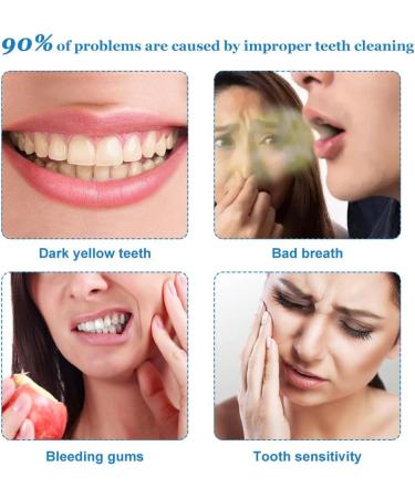 Fengyang 2Pcs Foam Toothpaste - Whiter Teeth Mousse Foam Deep Cleaning & Stain Removal - Buy Online on GoSupps.com