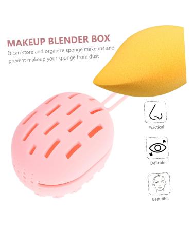 Angoily Box Beauty Egg Storage Bag - Pink Sponge Egg Tray for Travel 7.8x6cm | International Shipping - Buy Online on GoSupps.com