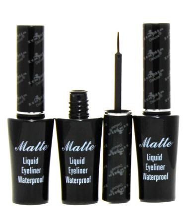 Italia Deluxe Matte Liquid Eyeliner Waterproof (3pcs) 3 Count (Pack of 1) - Buy Online on GoSupps.com