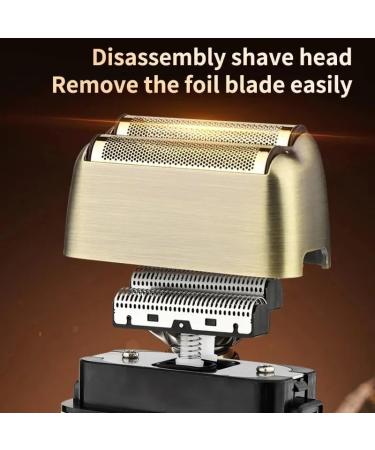 Men's Cordless Rechargeable Foil Shaver - 8800 RPM Electric Hair & Beard Trimmer - Professional Metal Razor - Buy Online on GoSupps.com
