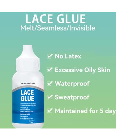 Professional Lace Wig Glue Invisible Waterproof Bonding Glue Adhesive Hair Glue For Wigs Strong Hold Invisible Wig Glue Lace Front Hair Extension Glue For Lace Hairpiece Wig Toupee 38ml - Buy Online on GoSupps.com