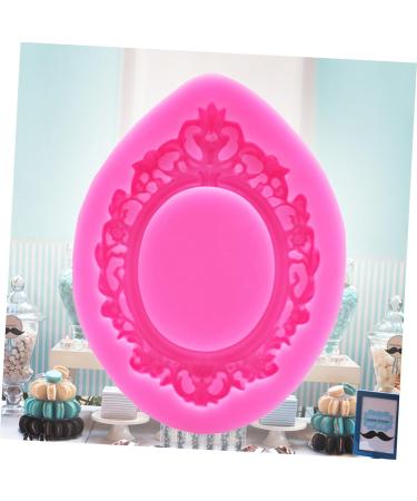 Zerodeko Gummy Moulds Picture Frames Silicone Molds Photo Frame Silicone Baking Mold Silicone Fondant Molds Silicone Cake Mold DIY Baking Molds Vintage Tool Photo Frame Fondant Mold medium Pink - Buy Online on GoSupps.com