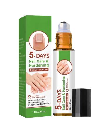 Repairing Treatment for Damaged Nails 10ml Roll-On Stick for Weakened Toenails - Nourishing Hardener for Fingernails and Toenails - Home or Salon Use