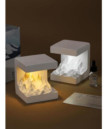 Buy Upgraded Aromatherapy Diffuser with 3D Mountain Night Light - Perfect Essential Oil Diffuser for Home & Office | Ideal Gift for Ladies & Gentlemen - Buy Online on GoSupps.com