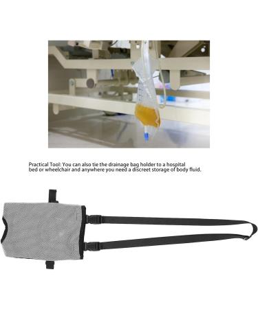 Asixxsix Urine Drainage Bag Holder 2000ml - Durable Foley Catheter Bag Cover with Adjustable Strap & Invisible Slit (Gray) - Buy Online on GoSupps.com