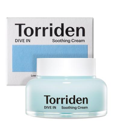 Torriden DIVE-IN Hyaluronic Acid Soothing Cream 3.38 fl oz | Revitalizing Facial Moisturizer for Sensitive Dry Skin | Fragrance-free Alcohol-free No Colorants | Vegan Cruelty-Free Jar Type