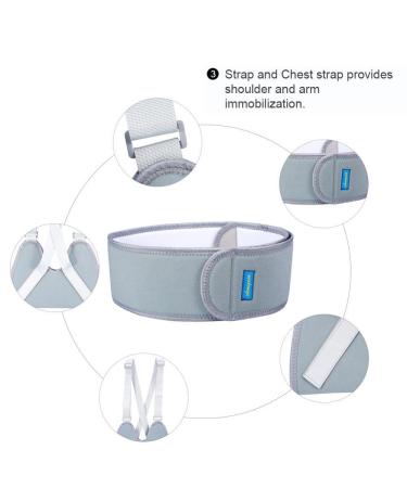 ZJchao Adjustable Shoulder Arm Sling - Reinforced Immobilizer for Broken Forearm | Comfortable & Supportive Brace for Men Women & Kids - Buy Online on GoSupps.com