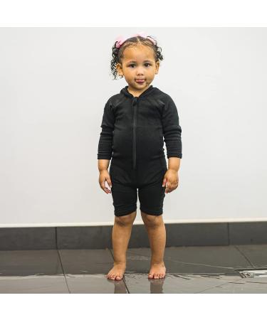Splash About Kids Thermaswim One Piece Swimsuit - Black (4-6 Years) - Buy Online on GoSupps.com