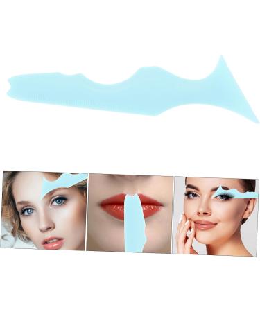 FRCOLOR 5pcs Silicone Beauty Ruler Eyelash Spoolies Eyebrow Shaping Template Mascara Applicator Travel 1 count (Pack of 1) Bluex5pcs - Buy Online on GoSupps.com