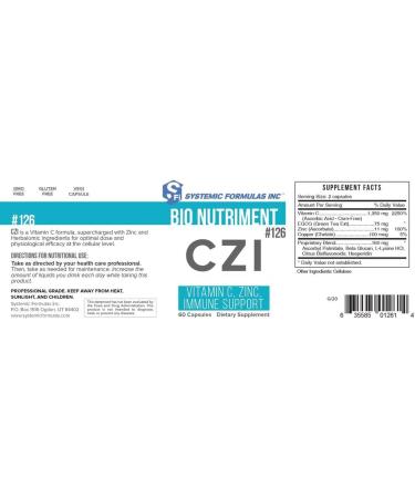 Systemic Formulas CTV Vitamin C 126 - Powerful Immune Support - Buy Online on GoSupps.com
