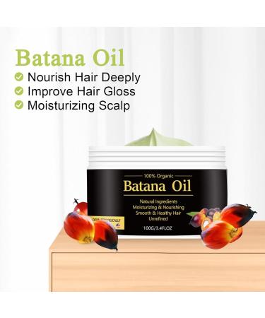 Natural Dr Sebi Batana Oil from Honduras - Promote Hair Growth Prevent Hair Loss Suitable for All Hair Types - Buy Online on GoSupps.com