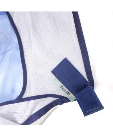 Buy Bucas Buzz-Off Deluxe Fly Mask with Ears Blue XL | Best International Shipping - Buy Online on GoSupps.com