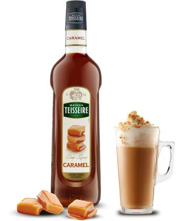 Mathieu Teisseire Caramel Syrup for Milkshakes Coffee Desserts Sodas Spritz Lemonade 1L Bottle - Buy Online on GoSupps.com