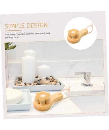 DRESSOOS soft fur washbasin face sponges face skin care tools exfoliating brush tool makeup remover Quincunx face exfoliator cleasing milk cleaning brush face brush skin care - Buy Online on GoSupps.com