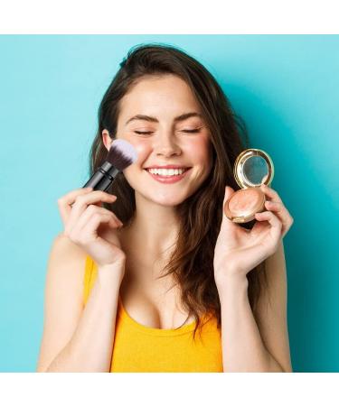 Retractable Telescopic Face Kabuki Brush - Portable Round Powder Makeup Brush (Black) - Buy Online on GoSupps.com